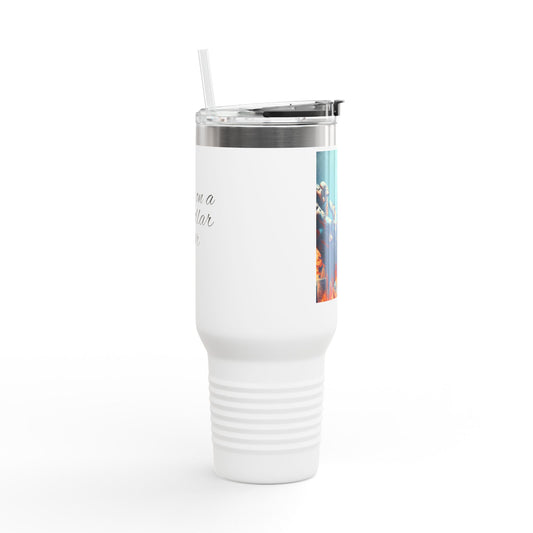 Insulated Travel Mug with Motivational Design, Perfect for Coffee Lovers, Personalized Gifts, Road Trips, Outdoor Adventures, and Holidays